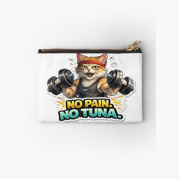Item preview, Funny No Pain No Tuna Cat designed and sold by UvooArt.
