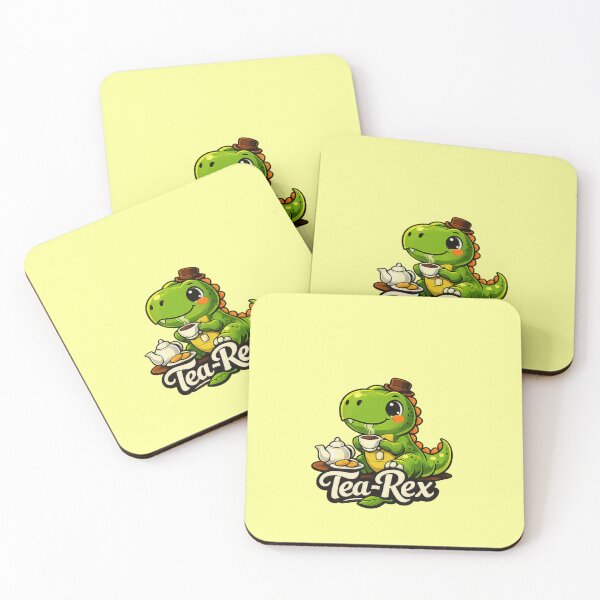 Item preview, Tea‑Rex Funny Dinosaur Quote designed and sold by Dew Drop Designs.