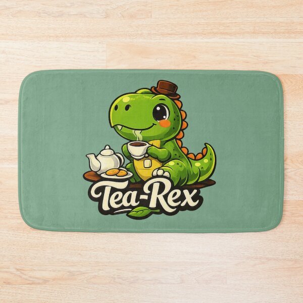 Item preview, Tea‑Rex Funny Dinosaur Quote designed and sold by Dew Drop Designs.