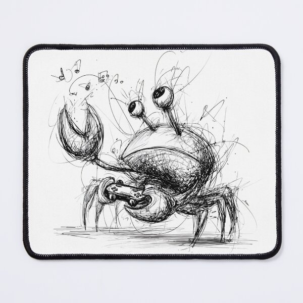 Item preview, Musical Crab Doodle designed and sold by BRETT'S ART STUDIO.