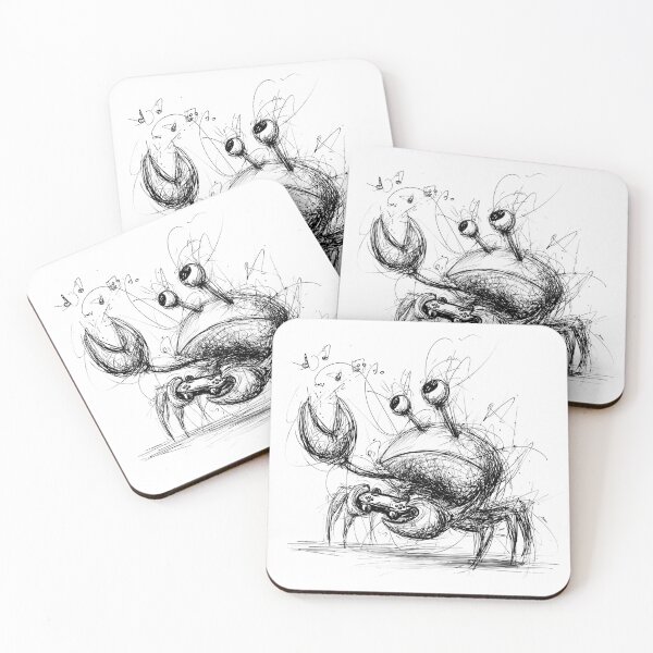 Item preview, Musical Crab Doodle designed and sold by BRETT'S ART STUDIO.