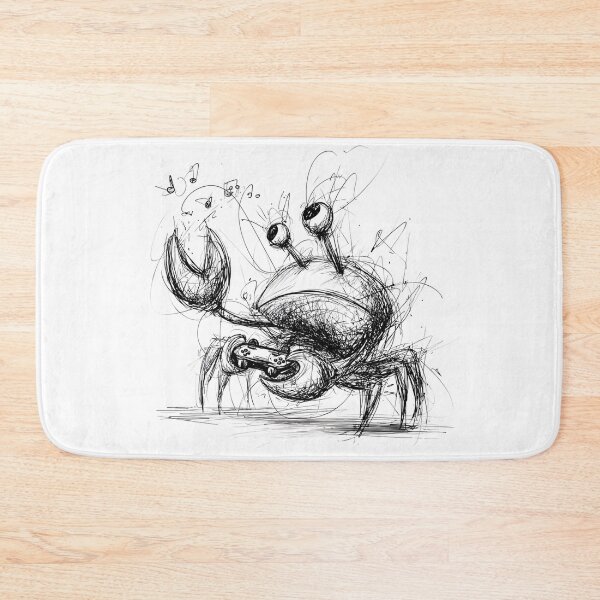 Item preview, Musical Crab Doodle designed and sold by BRETT'S ART STUDIO.