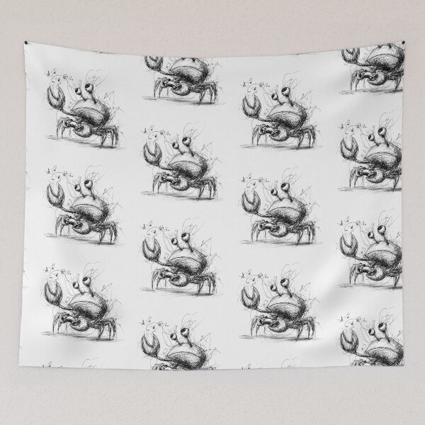 Item preview, Musical Crab Doodle designed and sold by BRETT'S ART STUDIO.