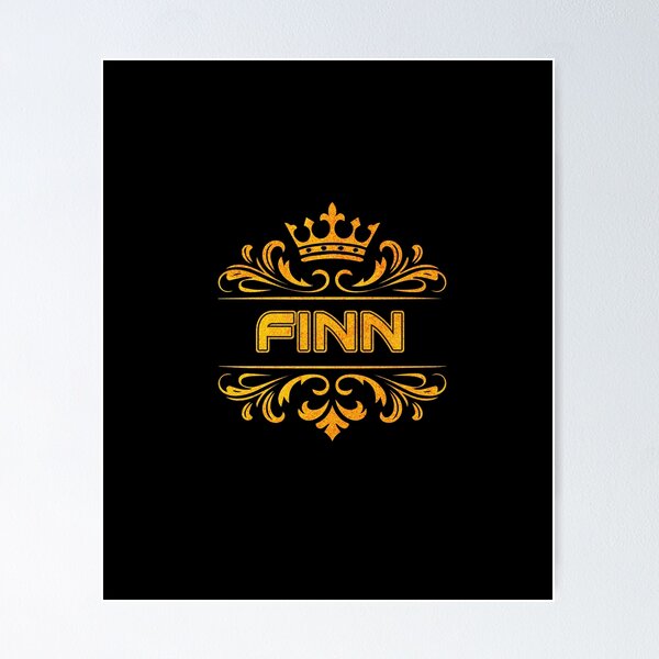 Item preview, Finn Personalized Funny & Unique Custom Name Design with Crown designed and sold by Watsonarts.