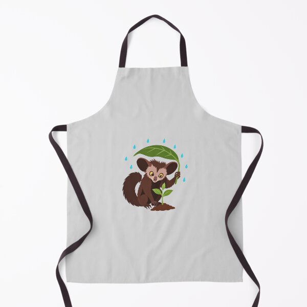 Item preview, Cute Rainy Day Lemur Under a Leaf Umbrella designed and sold by hattie's.