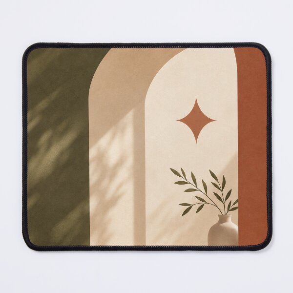 Item preview, Solace – Minimalist Archway Print, Terracotta & Olive Boho Wall Art | SanctuArt Design designed and sold by SanctuArtDesign.