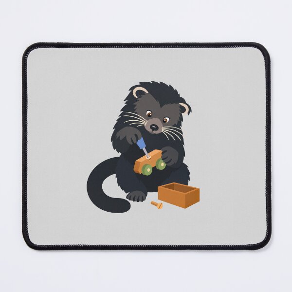 Item preview, Whimsical Furry Animal with Toy Car and Box designed and sold by hattie's.