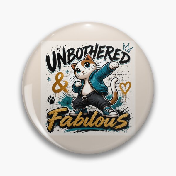 Item preview, Unbothered & Fabulous – Confident Cat designed and sold by Safe Haven Pets.
