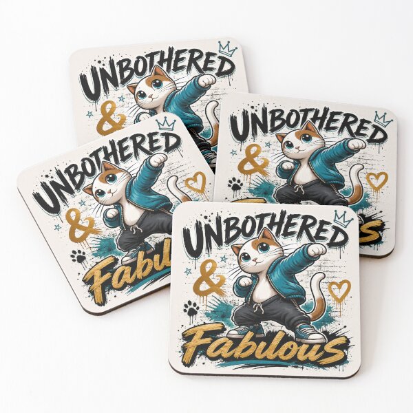 Item preview, Unbothered & Fabulous – Confident Cat designed and sold by Safe Haven Pets.