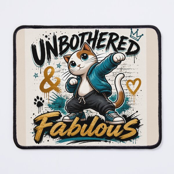 Item preview, Unbothered & Fabulous – Confident Cat designed and sold by Safe Haven Pets.