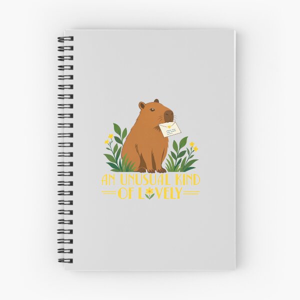 Item preview, Capybara with a Love Letter and Flowers designed and sold by hattie's.
