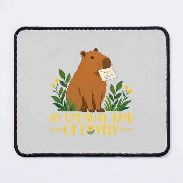 Item preview, Capybara with a Love Letter and Flowers designed and sold by hattie's.
