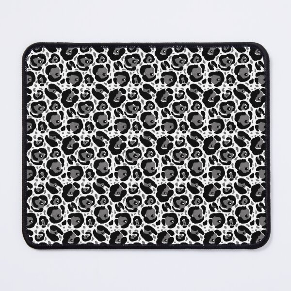 Item preview, Black and White Spooky Halloween Leopard Print Side Eye designed and sold by inkcapillo .