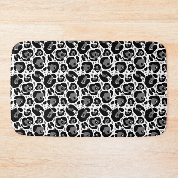 Item preview, Black and White Spooky Halloween Leopard Print Side Eye designed and sold by inkcapillo .