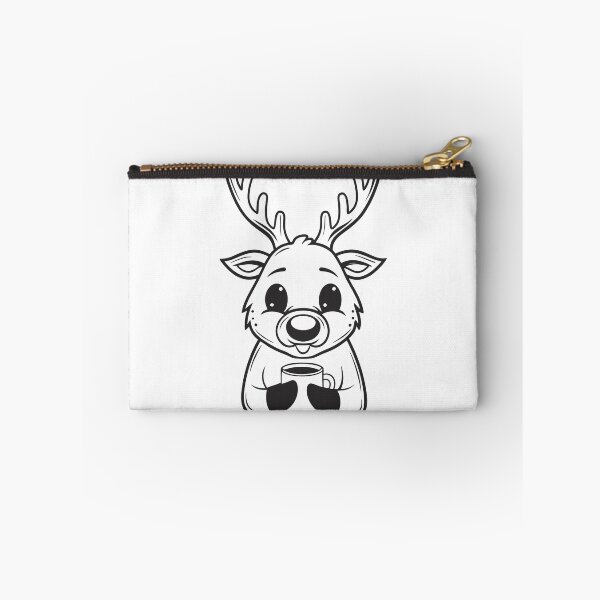 Item preview, Reindeer with Coffee Christmas Funny Gift 2 designed and sold by OneLine Studio.