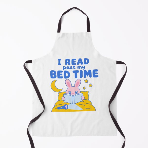 Item preview, I read past my bed time - funny night owl bookworm bunny designed and sold by GagShots.