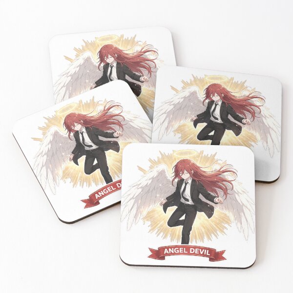 Item preview, Angel Devil Name Banner Showcase Sticker - Chainsaw Man Fan Art designed and sold by Lesley D.