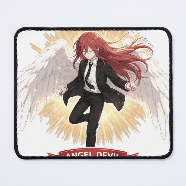 Item preview, Angel Devil Name Banner Showcase Sticker - Chainsaw Man Fan Art designed and sold by Lesley D.