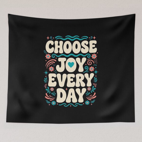 Item preview,  Choose Joy Every Day - Retro Groovy Motivational designed and sold by Vibe-Vary.