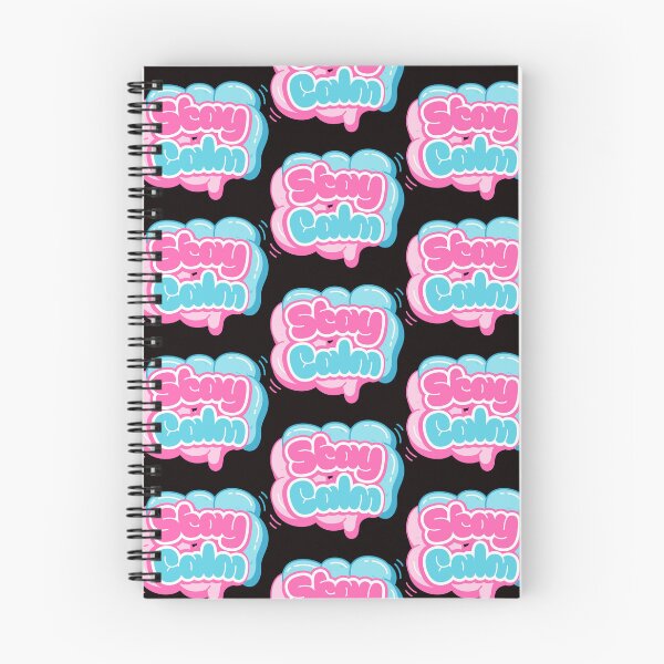 Item preview, Stay Calm Pink and Blue Graffiti Typography Art designed and sold by Rynasvz.