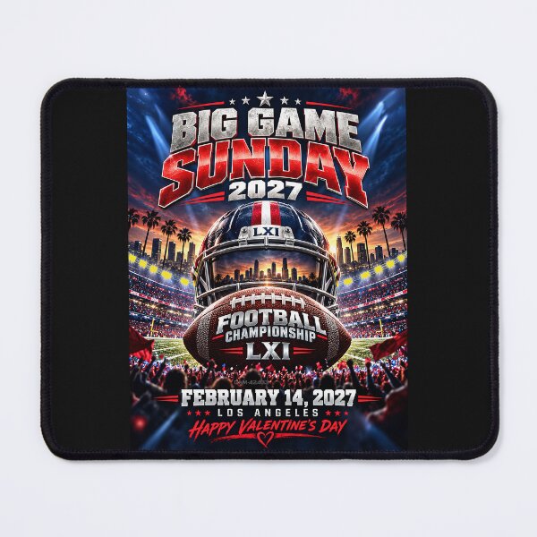Item preview, FOOTBALL SUNDAY - February 14, 2027 - Happy Valentine's Day - LXI BOWL designed and sold by DBM Photo Art 1.
