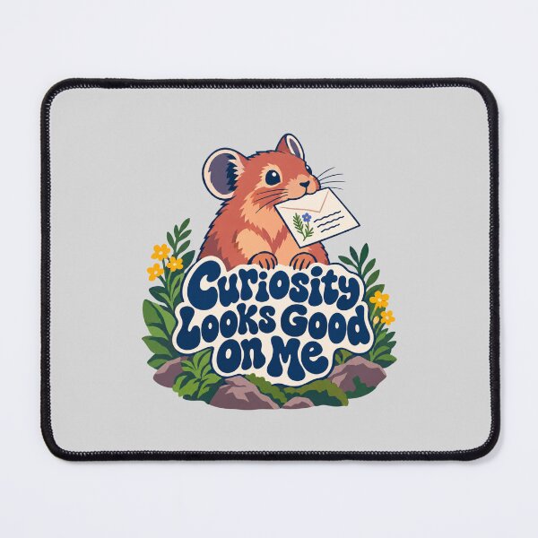Item preview, Curious Mouse with a Letter in a Garden designed and sold by hattie's.