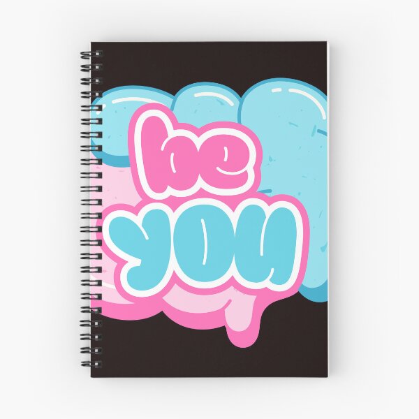 Item preview, Be You Pink and Blue Graffiti Typography Art designed and sold by Rynasvz.