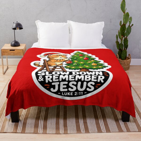 Item preview, Luke 2:11 Slow Down & Remember Jesus designed and sold by plushism.