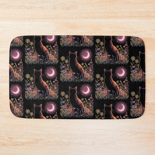 Item preview, Cat in the meadow at night designed and sold by MagelliShop.