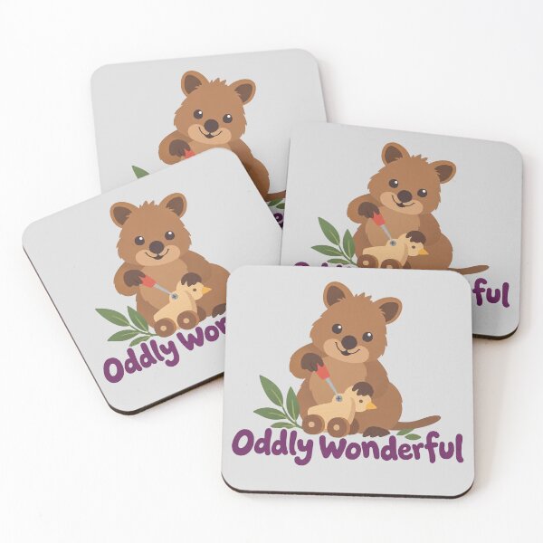 Item preview, Cute Koala with Toy Duck and Oddly Wonderful Lettering designed and sold by hattie's.