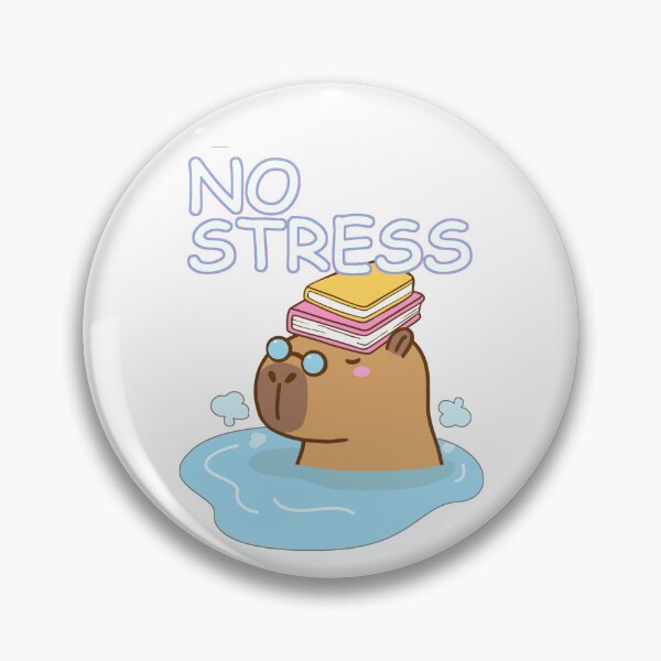 Item preview, No Stress Cute Capybara designed and sold by Mix Mood.