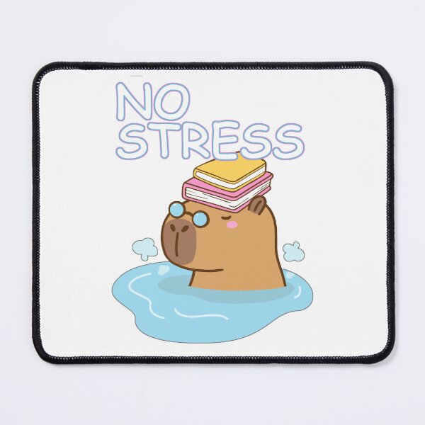 Item preview, No Stress Cute Capybara designed and sold by Mix Mood.