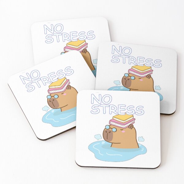 Item preview, No Stress Cute Capybara designed and sold by Mix Mood.