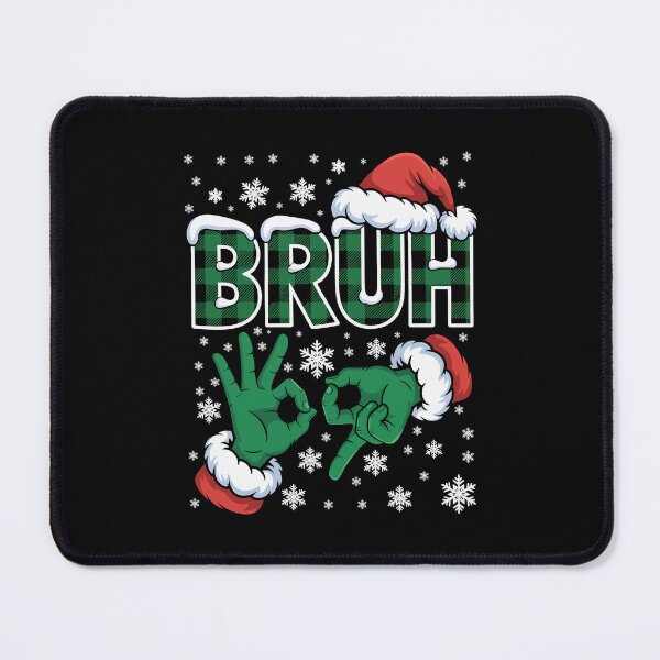 Item preview, Bruh 67 Santa Meme Funny Christmas Green Hand Art designed and sold by MerchPublic Studio.