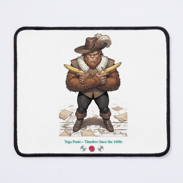 Item preview, Yoga Pants – Timeless Since the 1600s | Funny Historical Bigfoot Meme Design designed and sold by Whimsy Trail Co.