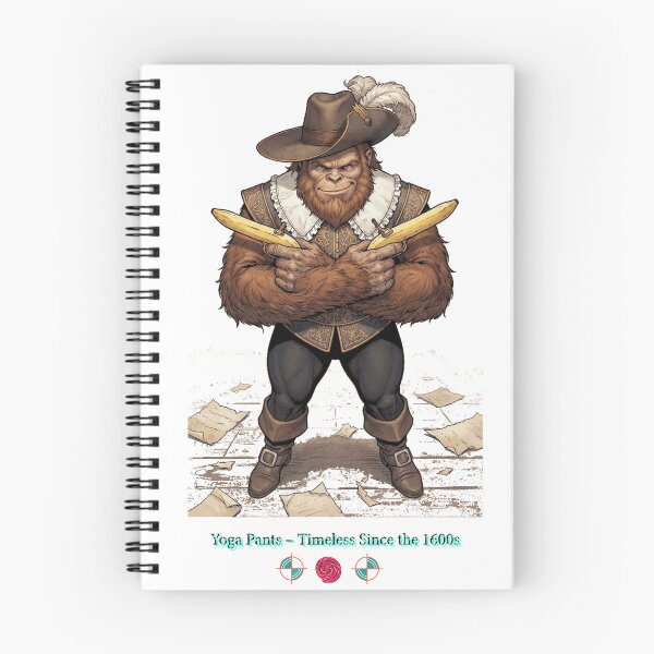 Item preview, Yoga Pants – Timeless Since the 1600s | Funny Historical Bigfoot Meme Design designed and sold by Whimsy Trail Co.
