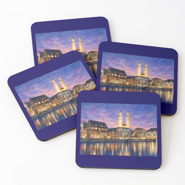 Item preview, Zurich Limmat, at Night designed and sold by Evelina77swiss.