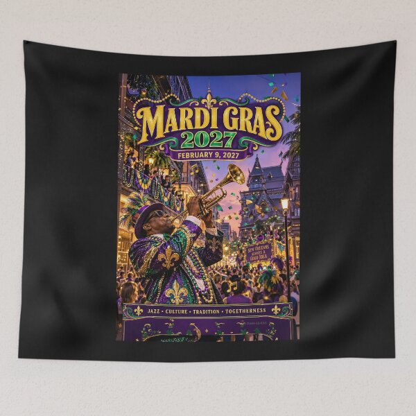 Item preview, LOUISANA BLUES - MARDI GRAS NEW ORLEANS - Feb.9, 2027 designed and sold by DBM Photo Art 1.