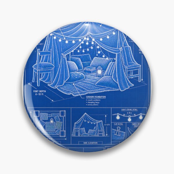 Item preview, Blanket Fort Architect Licensed Blueprint Funny Gift designed and sold by ys96.