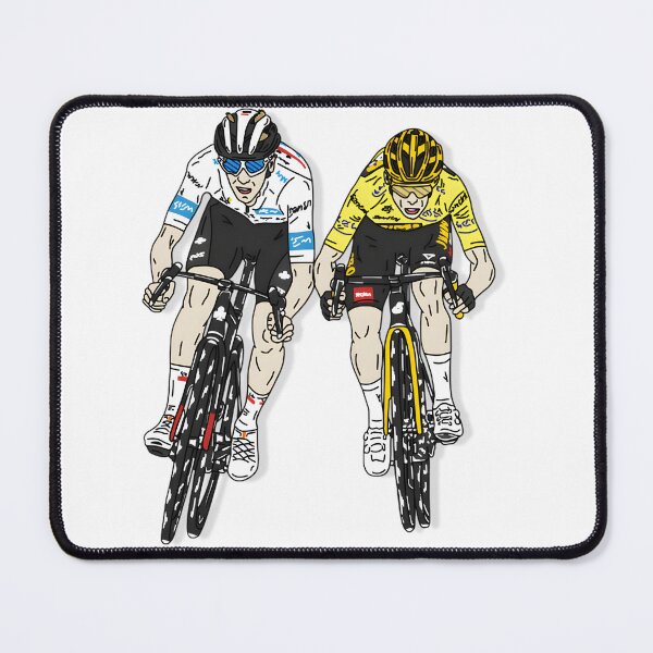 Item preview, Tadej Pogy vs Jonas Vinge Cycling Race in France Artwork designed and sold by BorreArt.