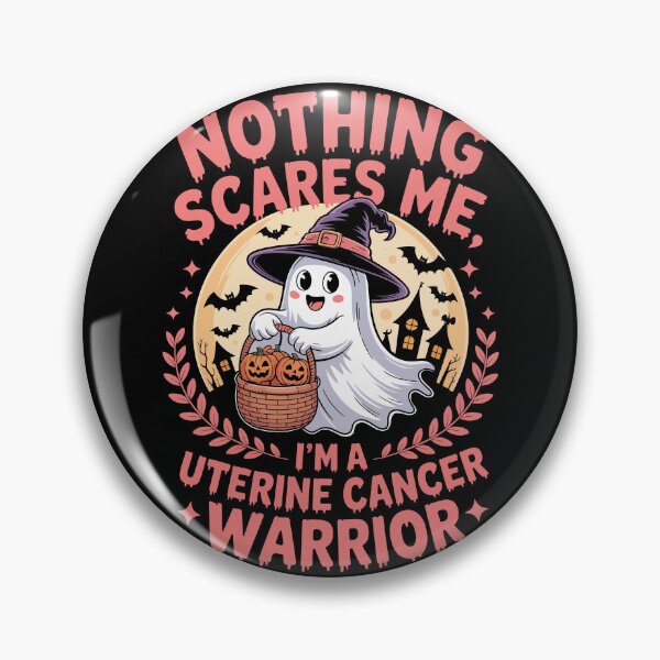 Item preview, NOTHING SCARES ME, I'M A UTERINE CANCER WARRIOR designed and sold by jkrphoto.