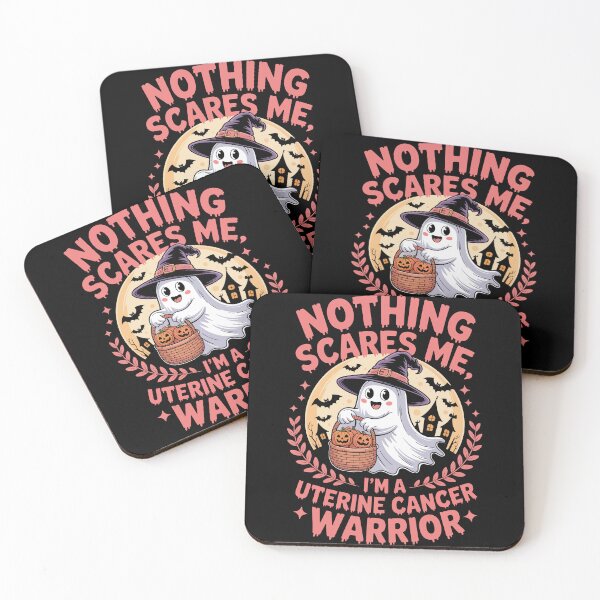 Item preview, NOTHING SCARES ME, I'M A UTERINE CANCER WARRIOR designed and sold by jkrphoto.