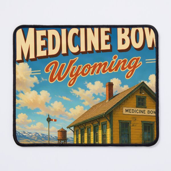 Item preview, Medicine Bow, Wyoming: Scenic Travel Poster designed and sold by LSVart.