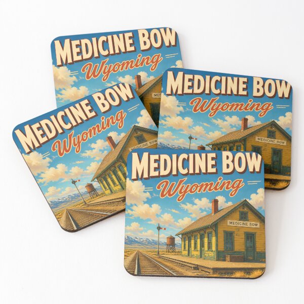 Item preview, Medicine Bow, Wyoming: Scenic Travel Poster designed and sold by LSVart.
