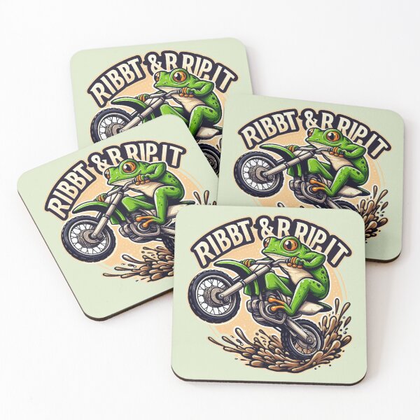 Item preview, Ribbit & Rip It – Frog Motocross Legend designed and sold by Safe Haven Pets.