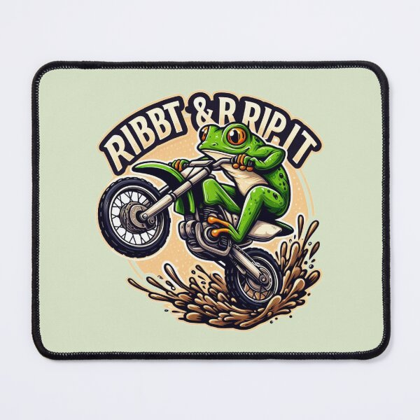 Item preview, Ribbit & Rip It – Frog Motocross Legend designed and sold by Safe Haven Pets.