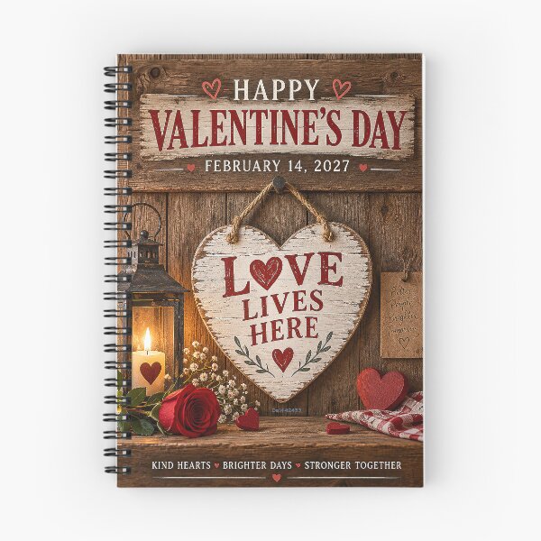 Item preview, HAPPY VALENTINE'S DAY - LOVE LIVES HERE - February 14, 2027 designed and sold by DBM Photo Art 1.