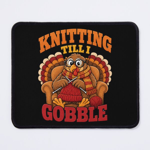 Item preview, Knitting Till I Gobble Thanksgiving Turkey Crafter designed and sold by Design Vibras.