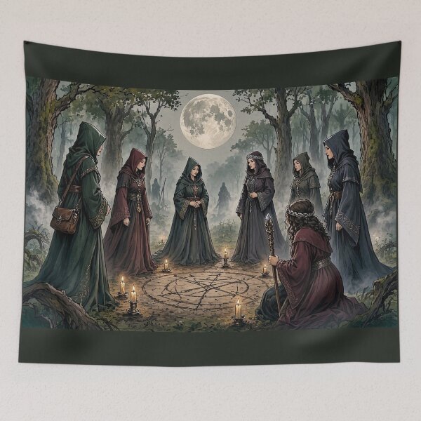 Item preview, Witches' Coven Under the Full Moon designed and sold by Roberta Calabrese.