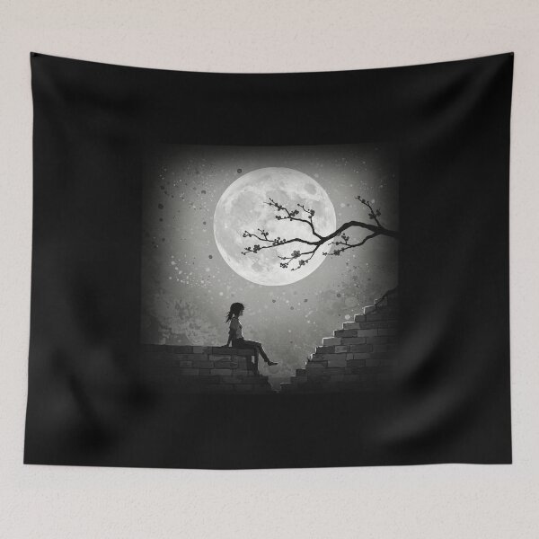 Item preview, Moonlit Dreamer on the Brick Wall designed and sold by RICAMTP.